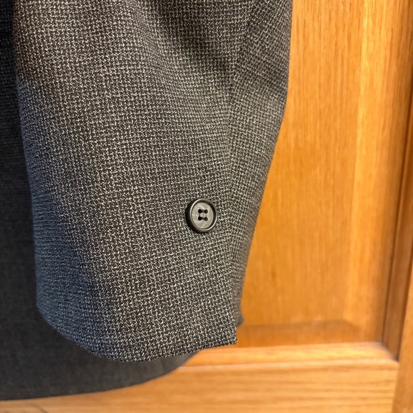Bert Pulitzer Mens Dark Gray Twist Blazer 44S Sport Jacket Coat Tweed Wool Blend - Picture 3 of 10